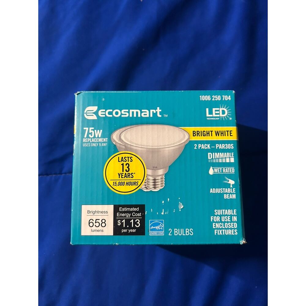 75-Watt Equivalent Dimmable Adjustable Beam Angle LED Light Bulb Bright White